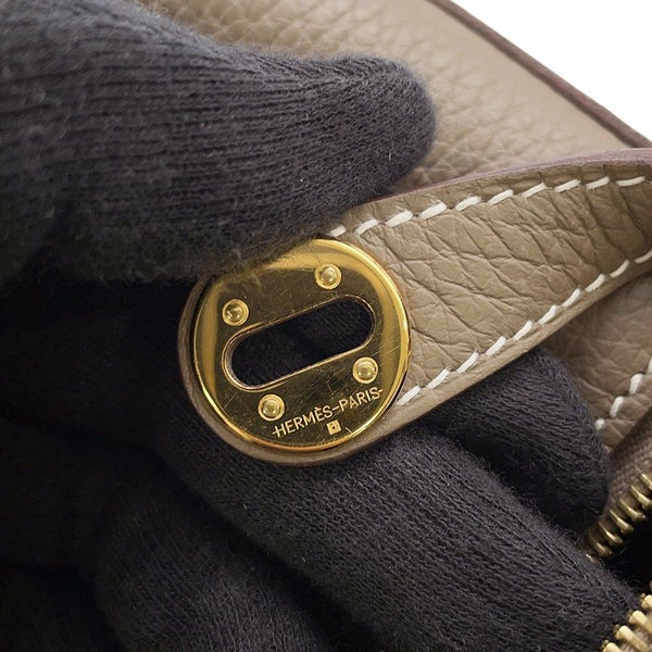 エルメス リンディ ミニ エトゥープ/ゴールド金具 トリヨンクレマンス W刻印 2wayショルダー