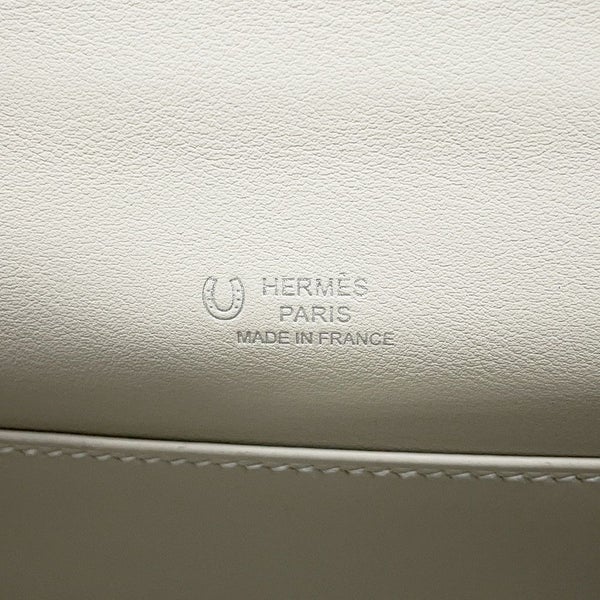 エルメス ハンドバッグ ポシェットケリー ヴェルソ ブラック/パールグレー/シルバー金具 スイフト K刻印 HERMES SPO 黒 白ステッチ