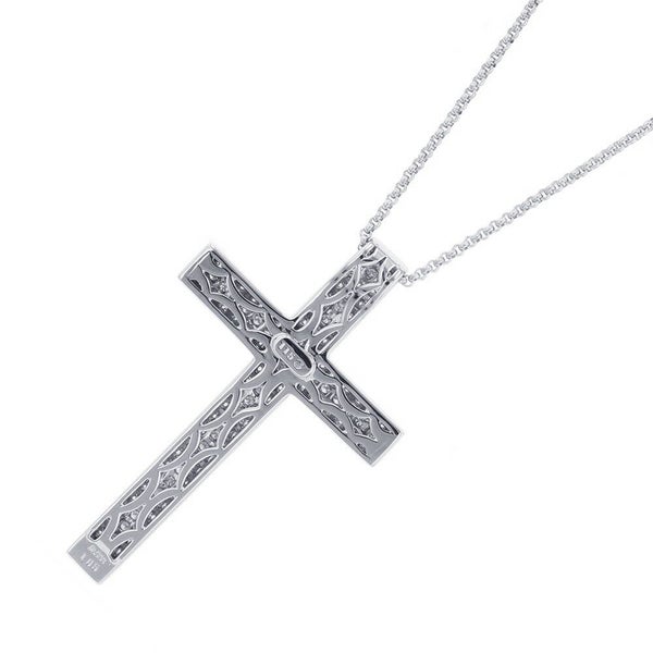 モニッケンダム ネックレス クロス ダイヤモンド 計1.05 Pt900/Pt850プラチナ MONNICKENDAM ペンダント ジュエリー