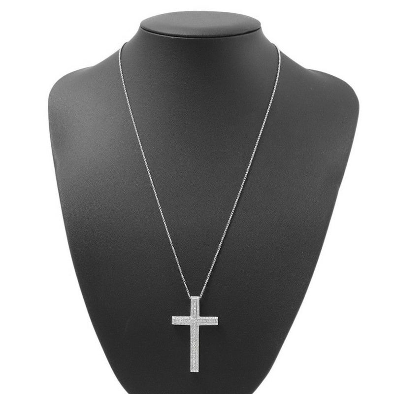 モニッケンダム ネックレス クロス ダイヤモンド 計1.05 Pt900/Pt850プラチナ MONNICKENDAM ペンダント ジュエリー