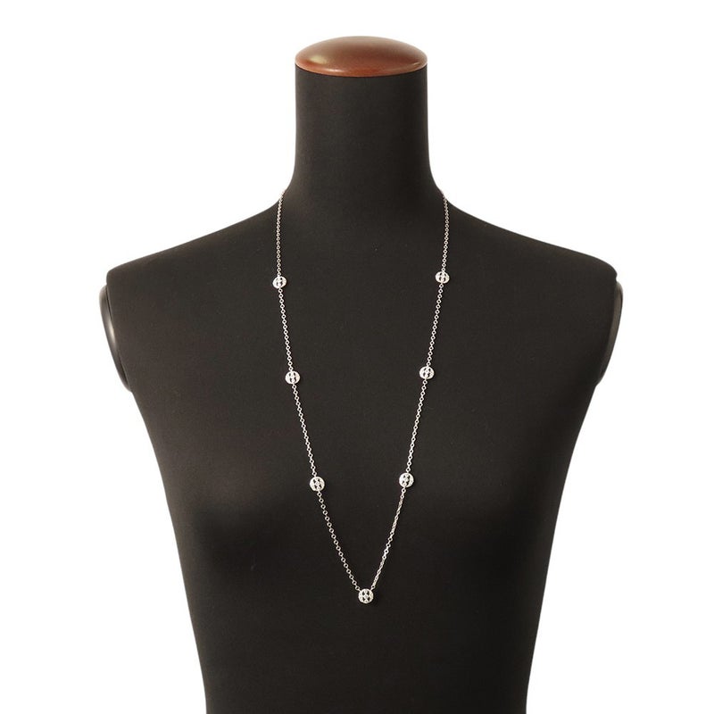 モニッケンダム ネックレス 7モチーフ ダイヤモンド ステーション 計1.89ct K18WGホワイトゴールド MONNICKENDAM ペンダント