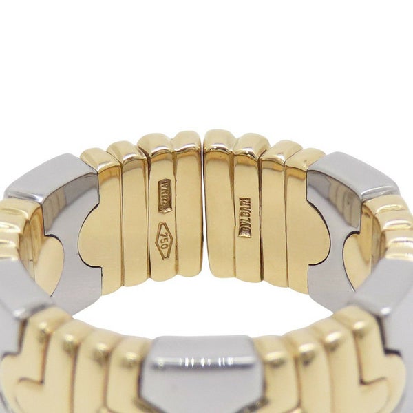 ブルガリ リング パレンテシ K18YGイエローゴールド/SSステンレススチール リングサイズ14号 BVLGARI 指輪