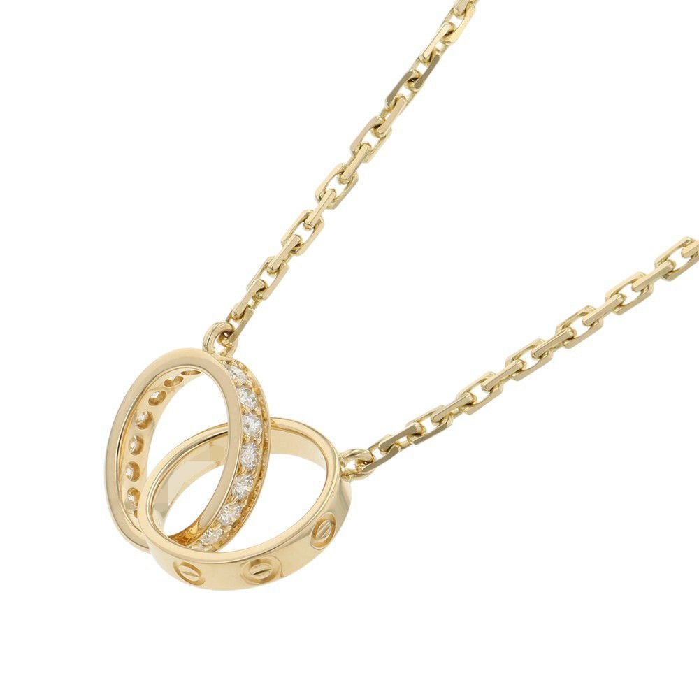 カルティエ ネックレス LOVE ネックレス ダイヤモンド 18P 計0.22ct