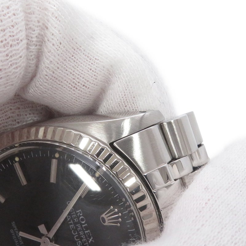 ロレックス デイトジャスト 82番 16014 ROLEX 腕時計 黒文字盤