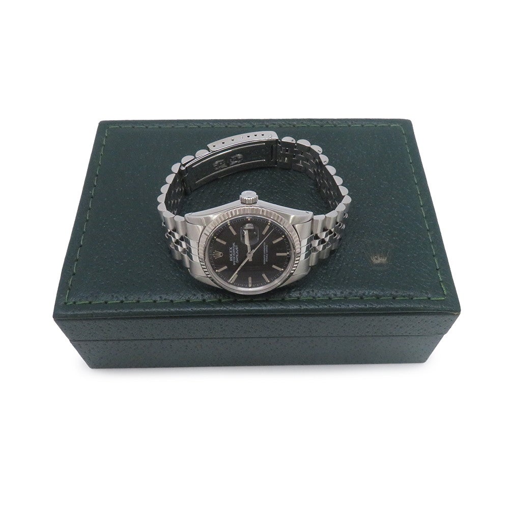 ロレックス デイトジャスト 82番 16014 ROLEX 腕時計 黒文字盤 | 中古