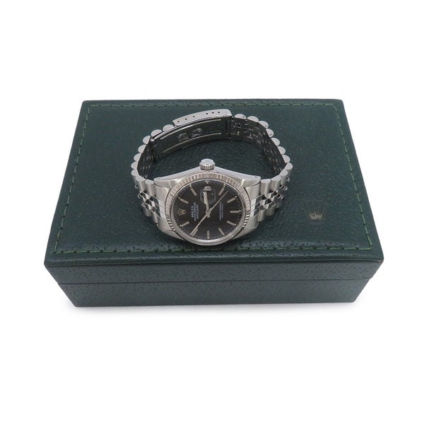 ロレックス デイトジャスト 82番 16014 ROLEX 腕時計 黒文字盤