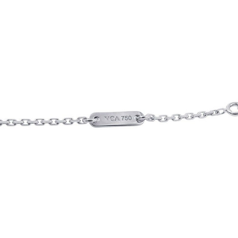 ヴァンクリーフ&アーペル ネックレス スウィート パピヨン ペンダント ターコイズ K18WGホワイトゴールド VCARF80500