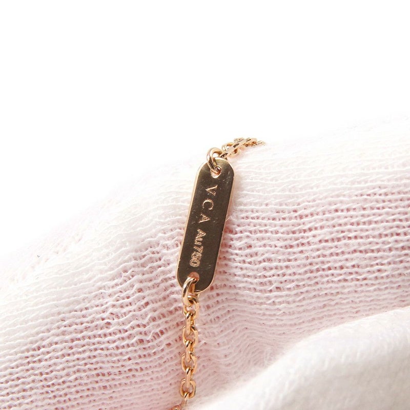 ヴァンクリーフ&アーペル ネックレス ヴィンテージ アルハンブラ ピンクセーブル/ダイヤ 1P K18PGピンクゴールド  2015年ホリデー限定