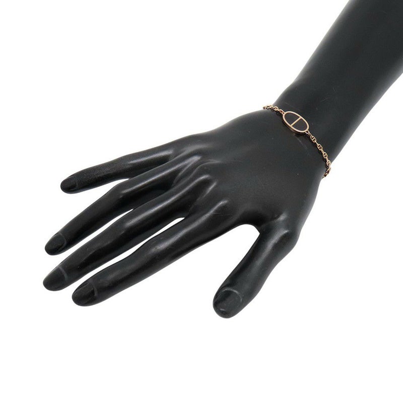 エルメス ブレスレット シェーヌダンクル ヴェルソ K18PGピンクゴールド/ブラックセラミック サイズSH HERMES ジュエリー