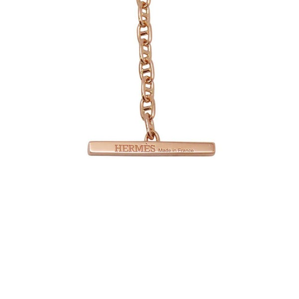 エルメス ブレスレット シェーヌダンクル ヴェルソ K18PGピンクゴールド/ブラックセラミック サイズSH HERMES ジュエリー