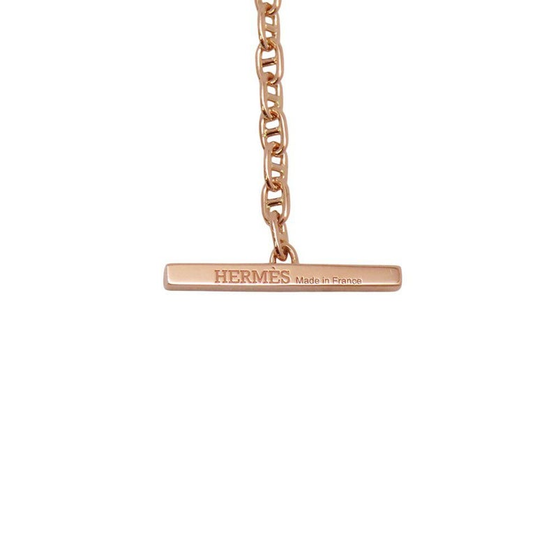 エルメス ブレスレット シェーヌダンクル ヴェルソ K18PGピンクゴールド/ブラックセラミック サイズSH HERMES ジュエリー