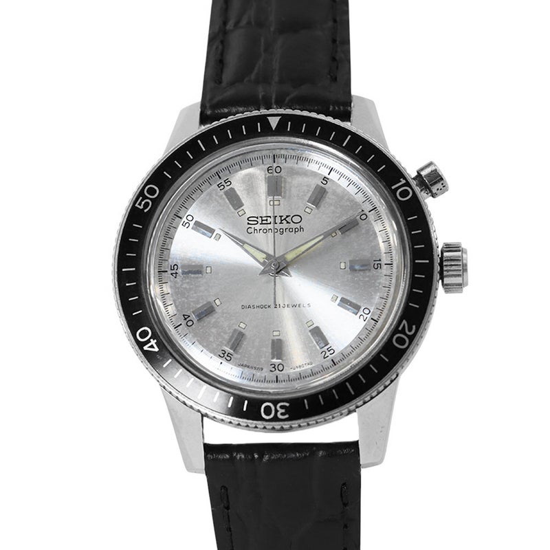 セイコー ワンプッシュクロノグラフ 5719-8990 SEIKO 腕時計 ウォッチ アンティーク シルバー文字盤