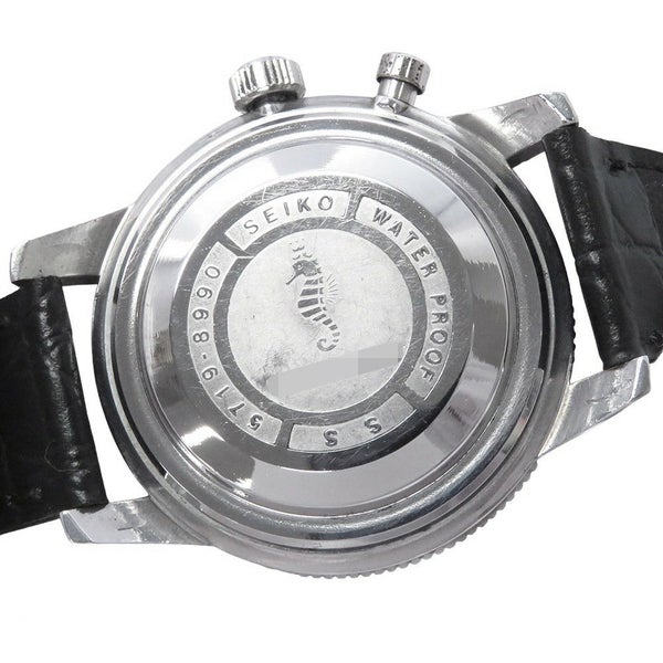 セイコー ワンプッシュクロノグラフ 5719-8990 SEIKO 腕時計 ウォッチ アンティーク シルバー文字盤