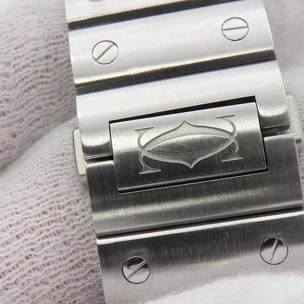 カルティエ サントス ドゥ カルティエ LM WSSA0030 Cartier 腕時計 ブルー文字盤