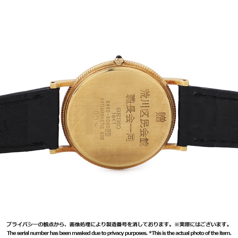 セイコー ドルチェ 8N40-6040 SEIKO 腕時計 シャンパン文字盤 クォーツ