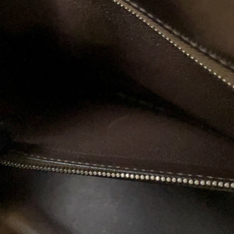 エルメス ハンドバッグ ケリー32 外縫い ショコラ/シルバー金具 ボックスカーフ □K刻印 2wayショルダー