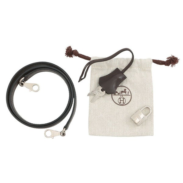 エルメス ハンドバッグ ケリー32 外縫い ショコラ/シルバー金具 ボックスカーフ □K刻印 2wayショルダー