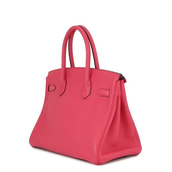 エルメス バーキン30 ローズエクストリーム/シルバー金具 トゴ D刻印 HERMES Birkin ハンドバッグ