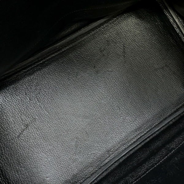 エルメス バーキン35 ブラック/シルバー金具 トゴ □H刻印 HERMES Birkin ハンドバッグ 黒