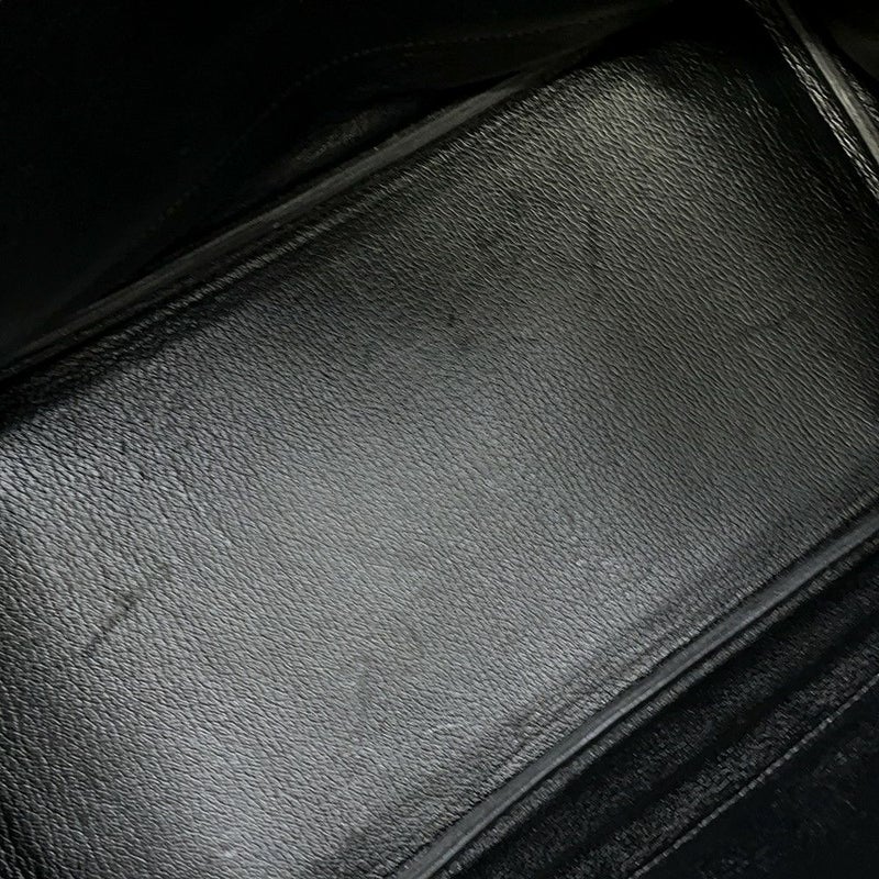 エルメス バーキン35 ブラック/シルバー金具 トゴ □H刻印 HERMES Birkin ハンドバッグ 黒