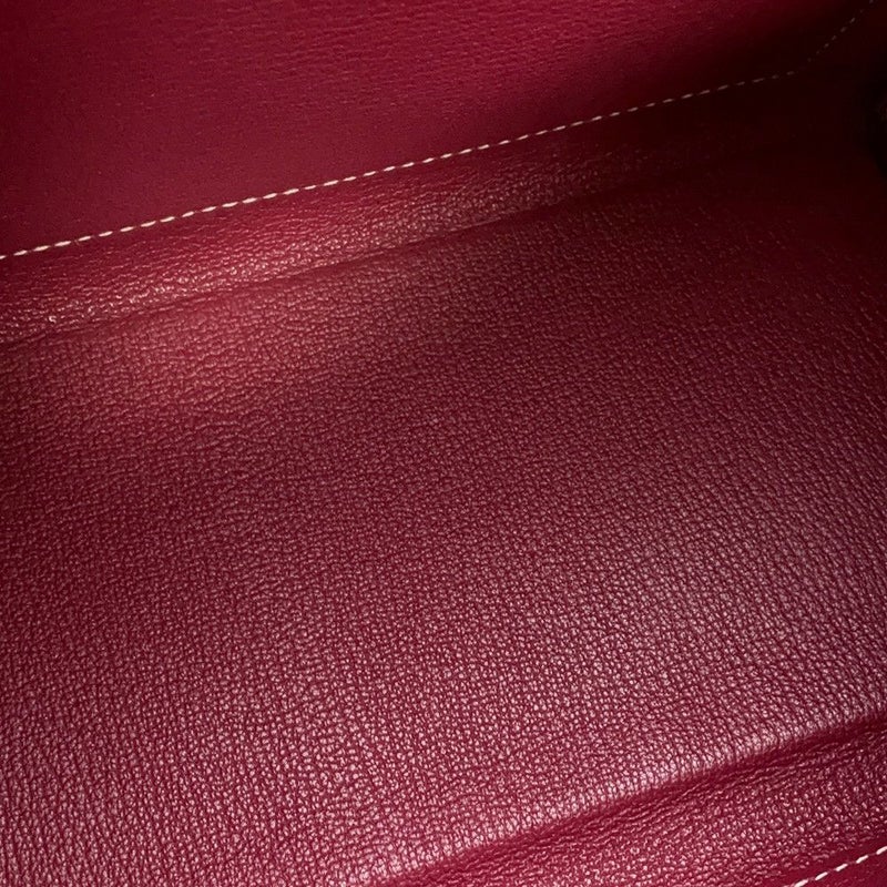 エルメス キャンディ ケリー28 内縫い ローズティリアン/ルビー/シルバー金具 エプソン □P刻印 2wayショルダー