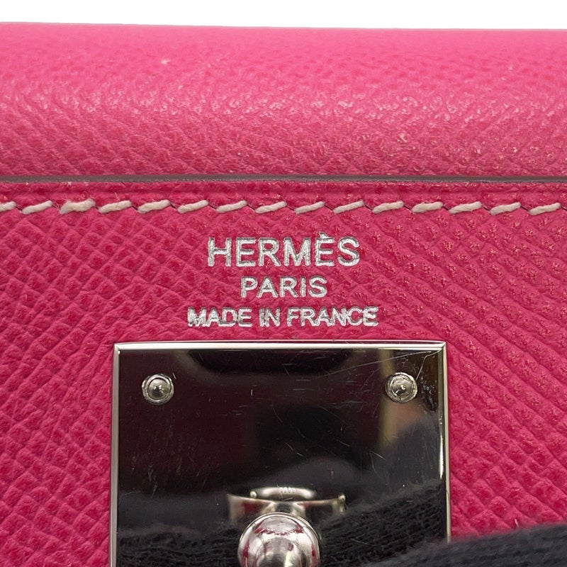 エルメス キャンディ ケリー28 内縫い ローズティリアン/ルビー/シルバー金具 エプソン □P刻印 2wayショルダー