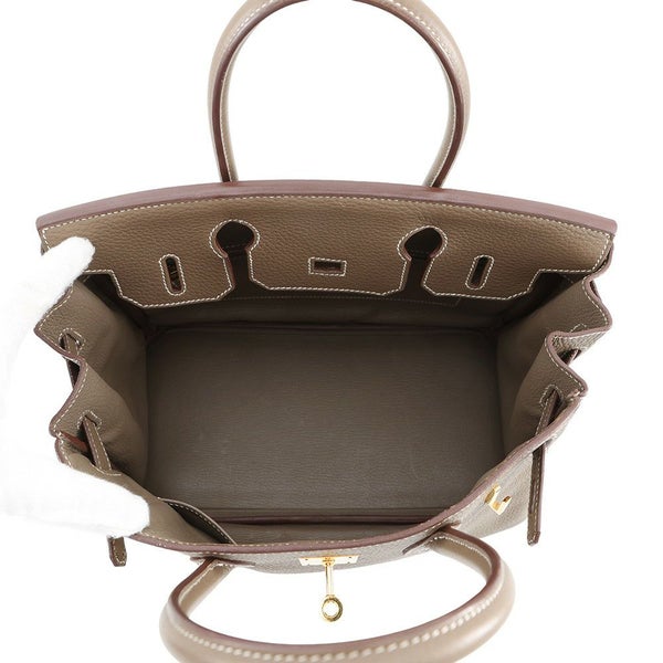 エルメス バーキン30 エトゥープ/ゴールド金具 トゴ T刻印 HERMES Birkin ハンドバッグ