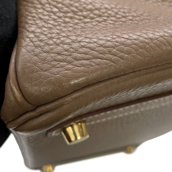 エルメス バーキン30 エトゥープ/ゴールド金具 トゴ T刻印 HERMES Birkin ハンドバッグ