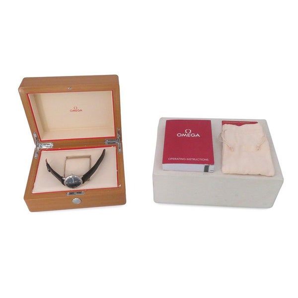 オメガ デヴィル プレステージ オービス デイト 424.13.40.20.03.003 OMEGA 腕時計 ブルー文字盤