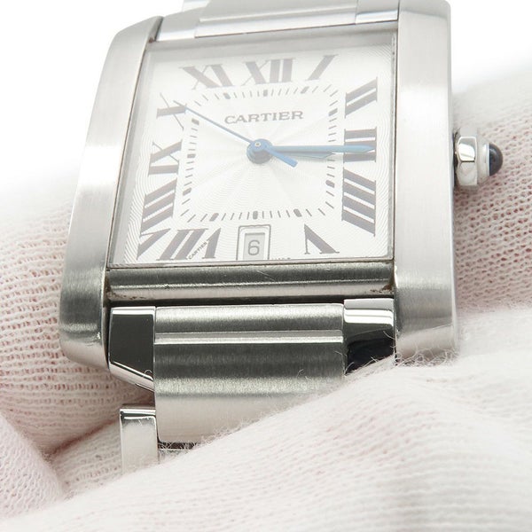 カルティエ タンクフランセーズ LM W51002Q3 Cartier 腕時計 シルバー文字盤