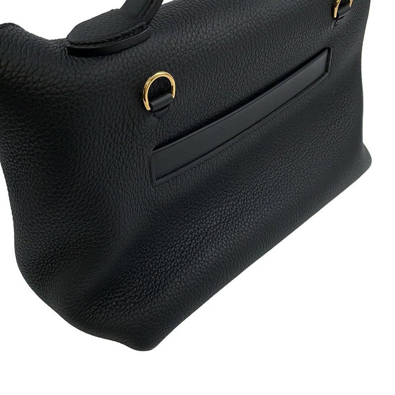 エルメス 24/24 29 サック ヴァンキャトル ブラック/ゴールド金具 トゴ/スイフト B刻印 HERMES 2wayショルダー 黒