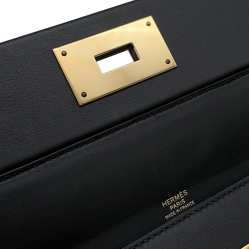 エルメス 24/24 29 サック ヴァンキャトル ブラック/ゴールド金具 トゴ/スイフト B刻印 HERMES 2wayショルダー 黒