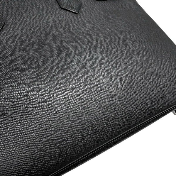 エルメス バーキン30 ブラック/シルバー金具 エプソン T刻印 HERMES Birkin ハンドバッグ 黒