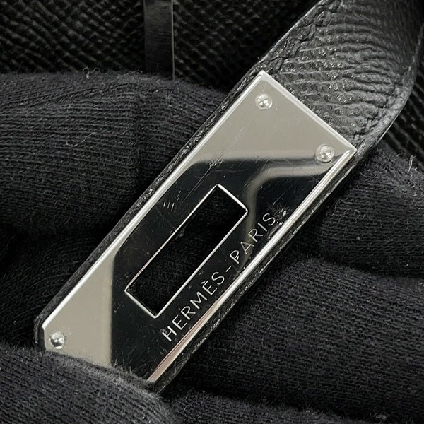 エルメス バーキン30 ブラック/シルバー金具 エプソン T刻印 HERMES Birkin ハンドバッグ 黒