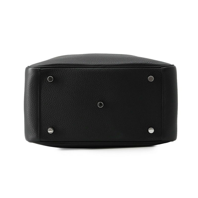 エルメス ハンドバッグ リンディ26 ブラック/シルバー金具 トリヨンクレマンス K刻印 2wayショルダー 黒