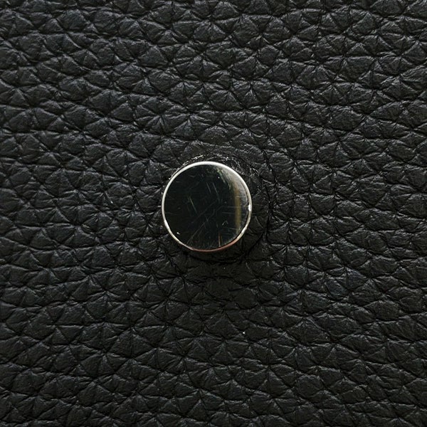 エルメス ハンドバッグ リンディ26 ブラック/シルバー金具 トリヨンクレマンス K刻印 2wayショルダー 黒