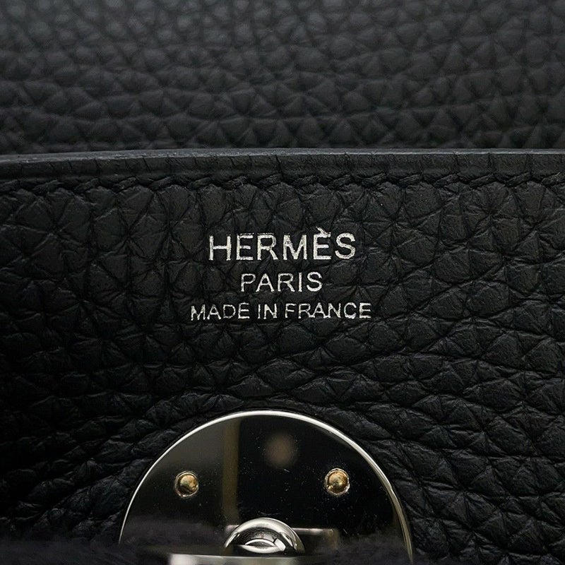 エルメス ハンドバッグ リンディ26 ブラック/シルバー金具 トリヨンクレマンス K刻印 2wayショルダー 黒