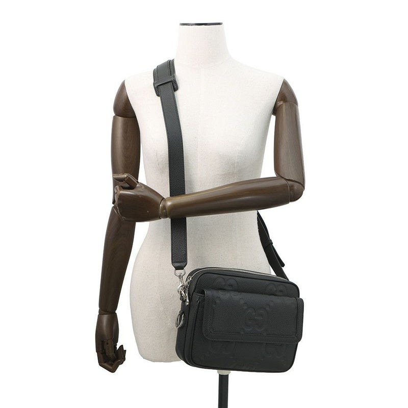 グッチ ショルダーバッグ ジャンボGG スモール クロスボディバッグ 794088 GUCCI 黒