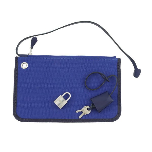 エルメス エールバッグジップPM ブルーエレクトリック/ブルーサフィール/シルバー金具 トワルアッシュ/ヴァッシュハンター Z刻印