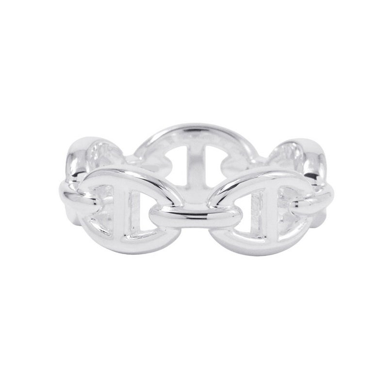 エルメス リング シェーヌダンクル アンシェネPM Enchainee SV925シルバー リングサイズ53 HERMES ジュエリー