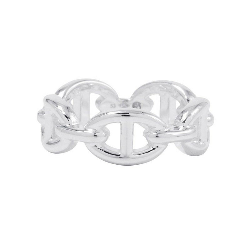 エルメス リング シェーヌダンクル アンシェネPM Enchainee SV925シルバー リングサイズ53 HERMES ジュエリー