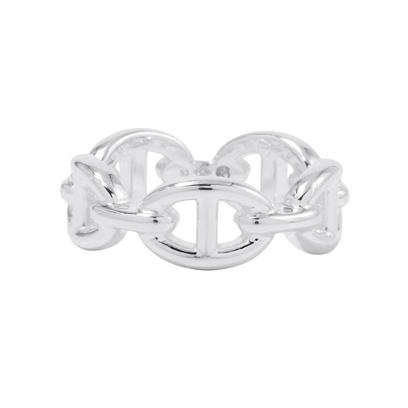 エルメス リング シェーヌダンクル アンシェネPM Enchainee SV925シルバー リングサイズ53 HERMES ジュエリー