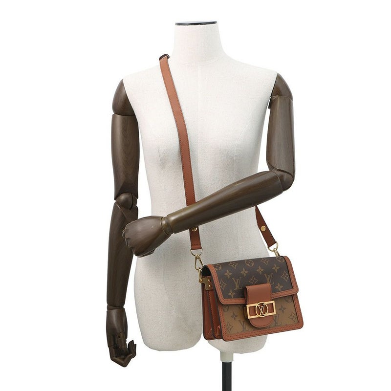 ルイヴィトン ショルダーバッグ モノグラム・リバース ドーフィーヌ MINI M44580 LOUIS VUITTON ヴィトン 黒 ブラック