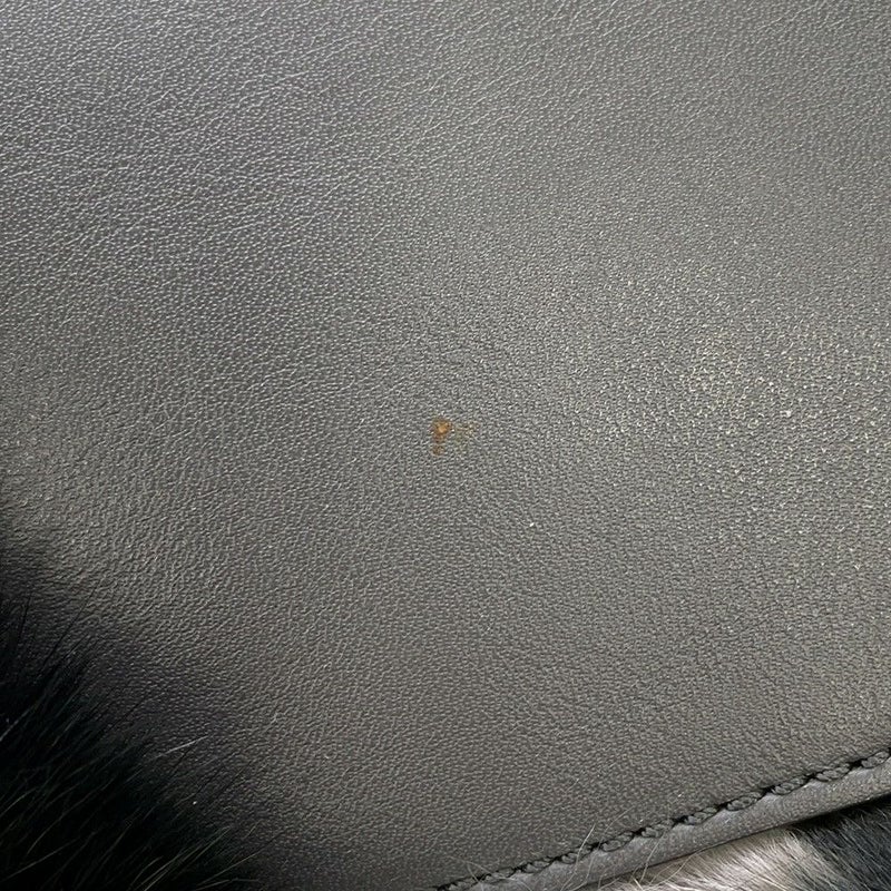 トッズ ハンドバッグ ミンクファー TOD'S 2wayショルダー 黒