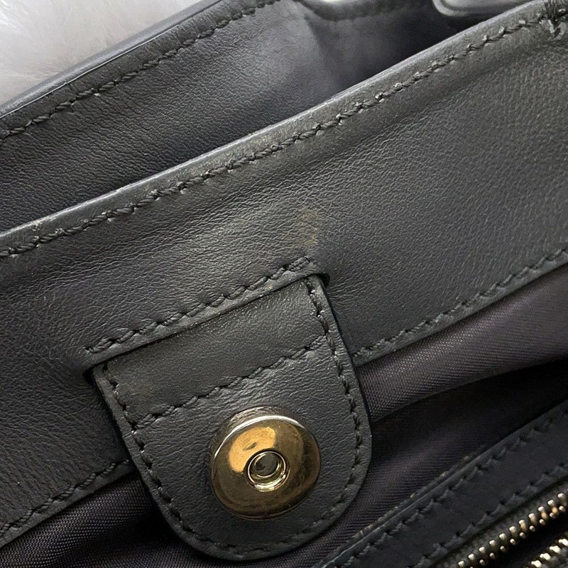 トッズ ハンドバッグ ミンクファー TOD'S 2wayショルダー 黒