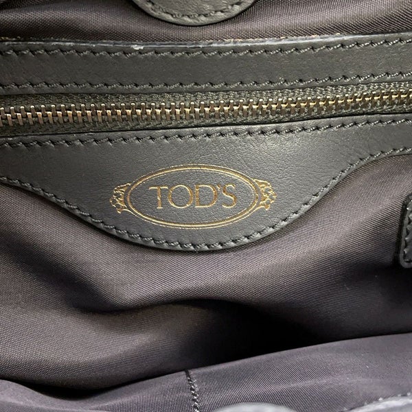 トッズ ハンドバッグ ミンクファー TOD'S 2wayショルダー 黒