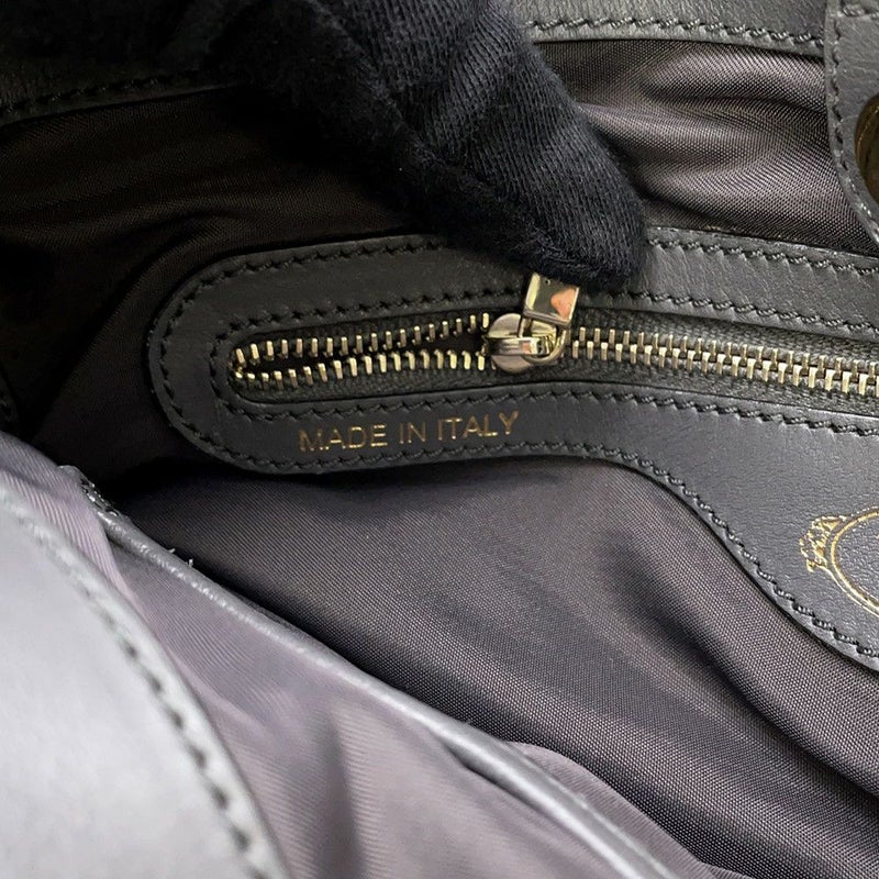 トッズ ハンドバッグ ミンクファー TOD'S 2wayショルダー 黒