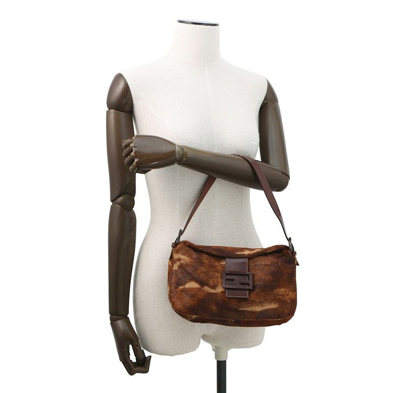 フェンディ ショルダーバッグ マンマバケット ハラコ レザー 2376 FENDI ワンショルダーバッグ