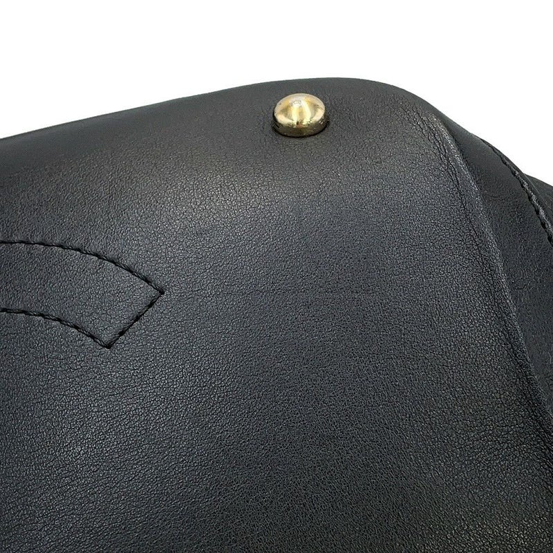 シャネル ハンドバッグ ココマーク マトラッセ レザー CHANEL 2way 黒