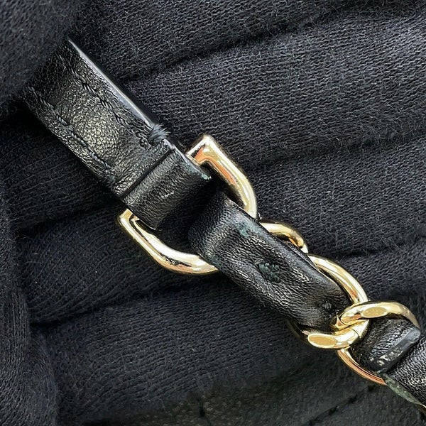 シャネル ハンドバッグ ココマーク マトラッセ レザー CHANEL 2way 黒